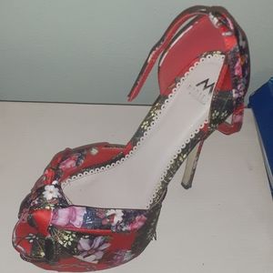 Madison flower pump heels